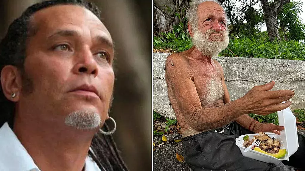 Luis Alberto García, actor cubano y anciano en la calle