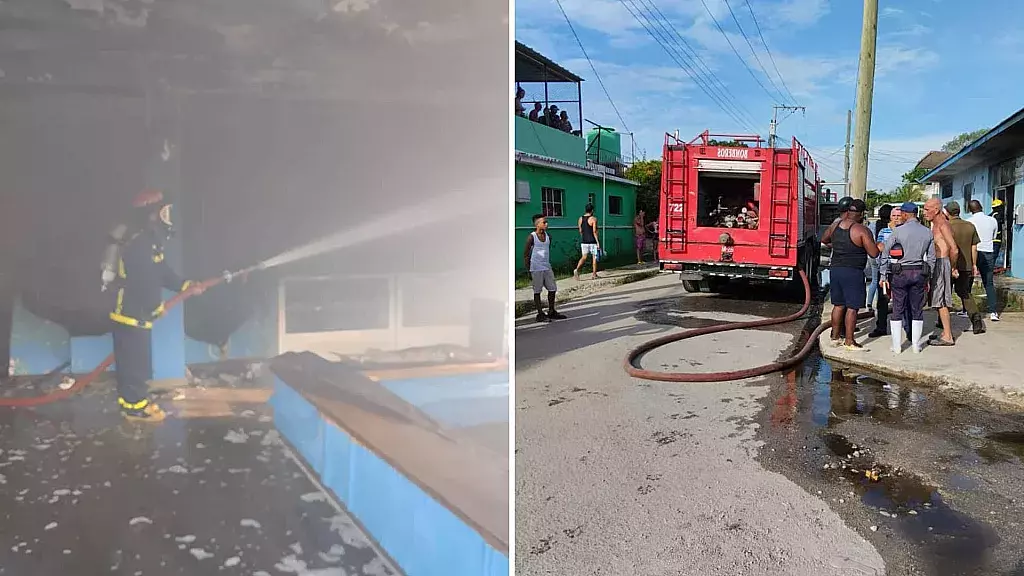 Incendio en establecimiento comercial de La Habana