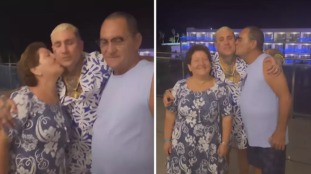 Osmani García se reúne con sus padres en Punta Cana: “Lo más grande de toda mi vida”