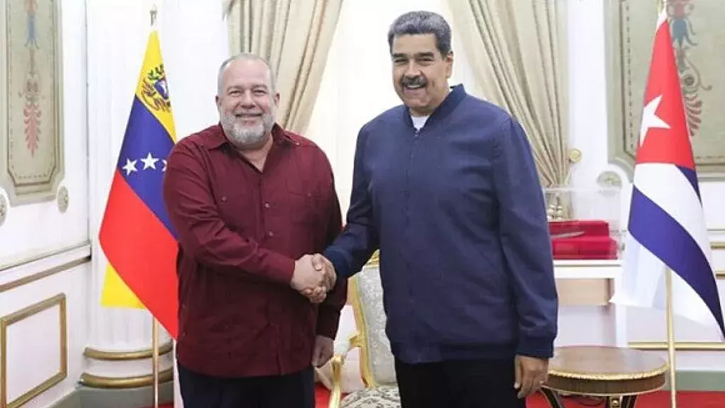 Manuel Marrero y Nicolás Maduro
