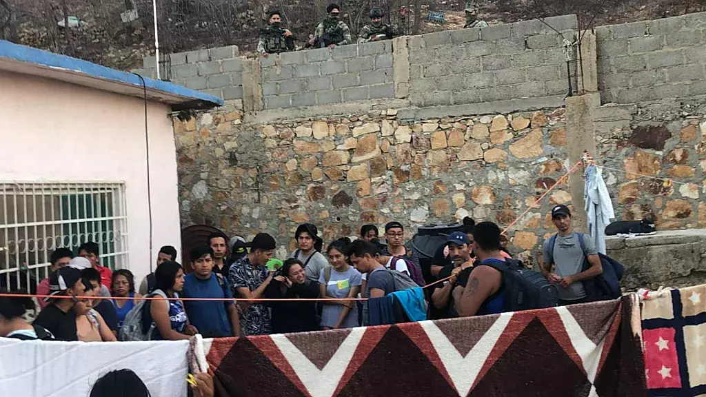 Migrantes rescatados en Oaxaca