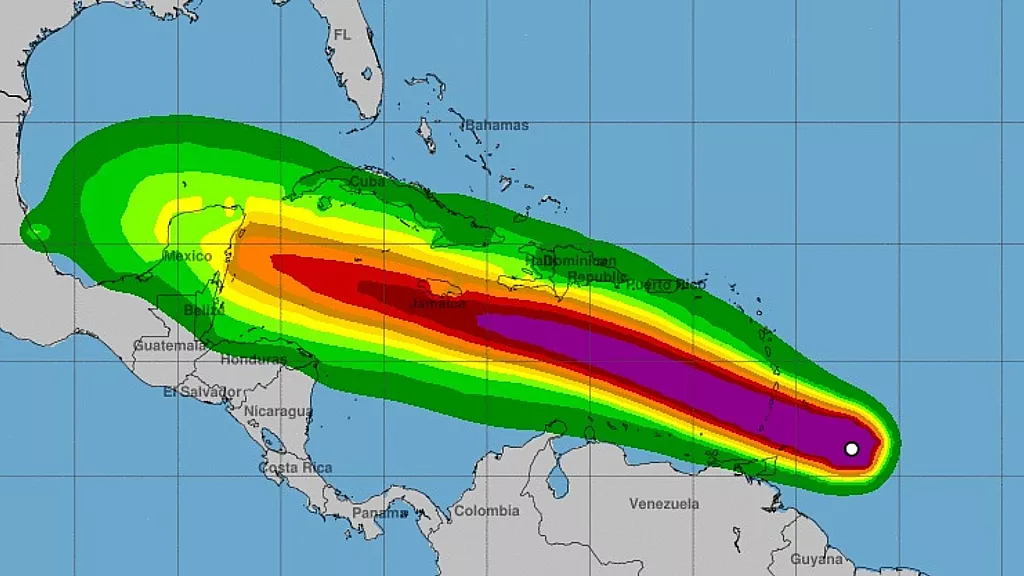 Beryl, huracán camino al Caribe