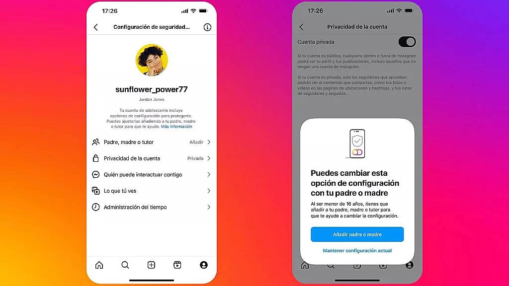 Instagram lanza una cuenta para adolescentes &quot;más privada y restrictiva&quot;