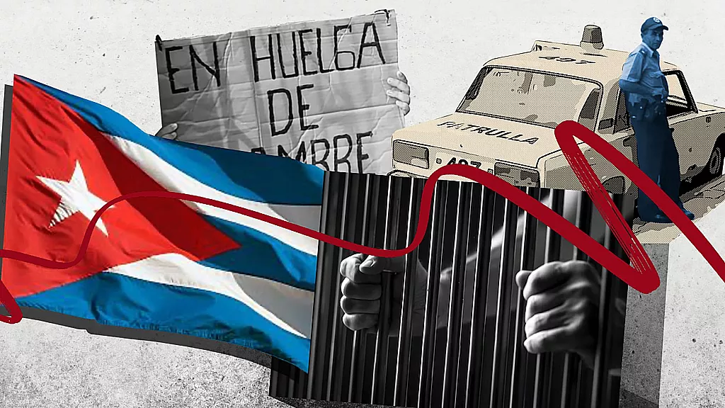 &quot;¡Violadores de los derechos humanos!&quot;: grita activista en cárcel cubana