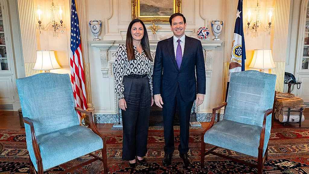Rosa María Payá y el secretario de Estado Marco Rubio