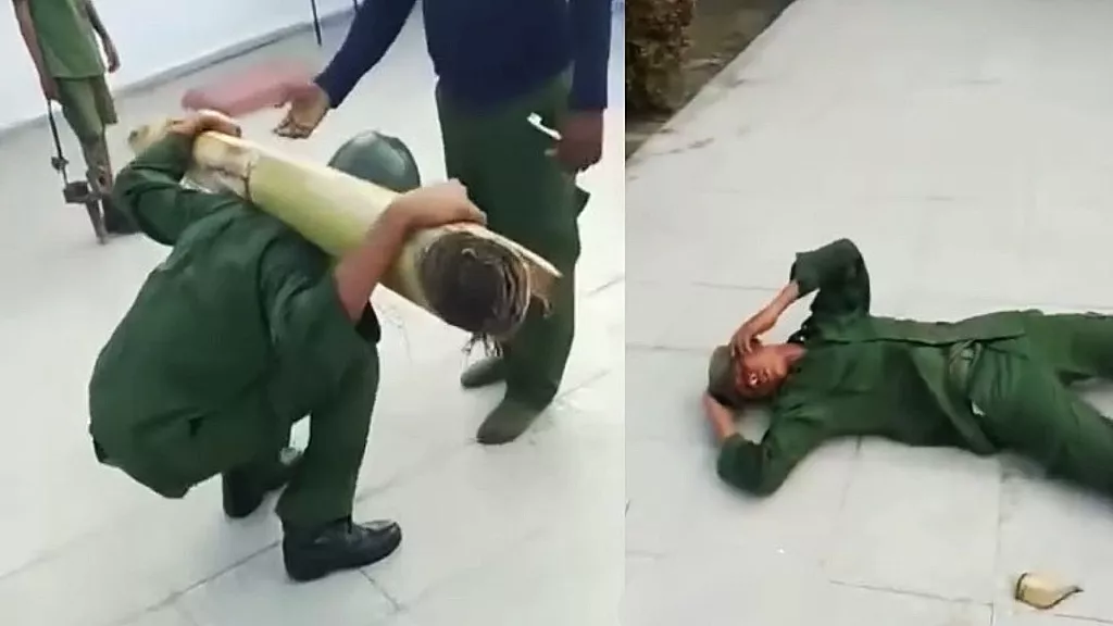 Joven recluta del Servicio Militar en Cuba