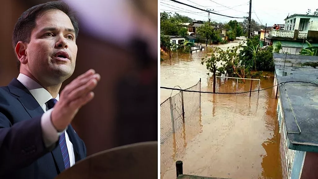 Marco Rubio envía mensaje de apoyo al pueblo cubano tras paso del huracán Melissa.