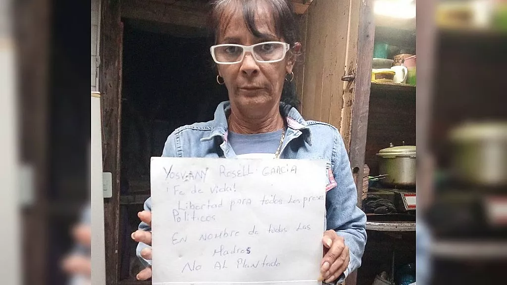 Esperanza Álvarez, hermana del preso político Amalio Álvarez.