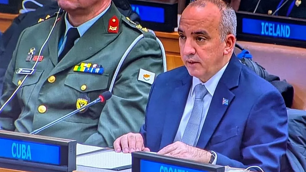 Embajador cubano ante la ONU, Ernesto Soberón.