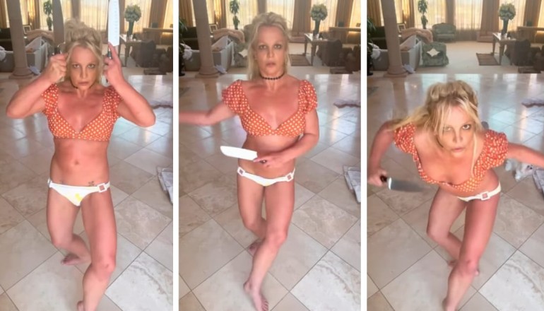 Britney Spears publica un baile con cuchillos y preocupa a todos
