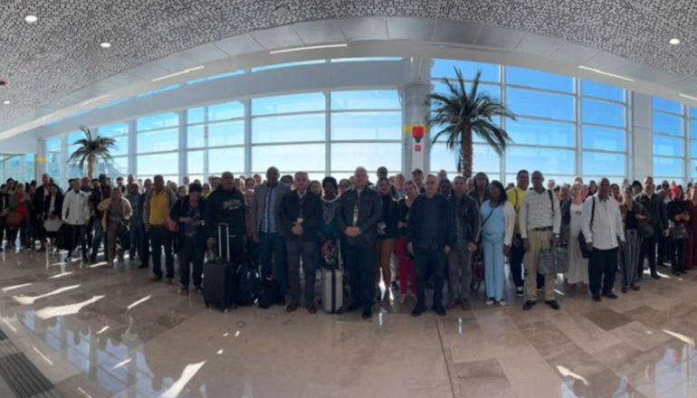 Los cubanos llegaron al aeropuerto Internacional Felipe Ángeles