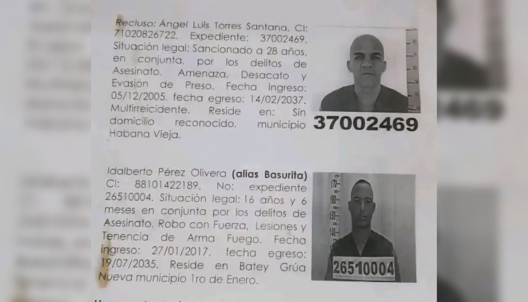 Se fugan dos reclusos de alta peligrosidad de prisión cubana