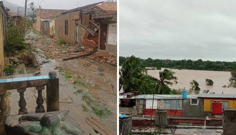 Huracán Melissa a su paso por Cuba