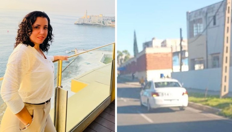 Periodista Camila Acosta bajo vigilancia en su casa en La Habana.