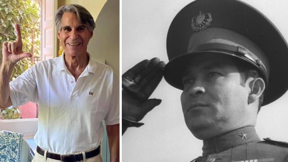 Fotomontaje de Bobby y su padre Fulgencio Batista Fotomontaje de Bobby y su padre Fulgencio Batista