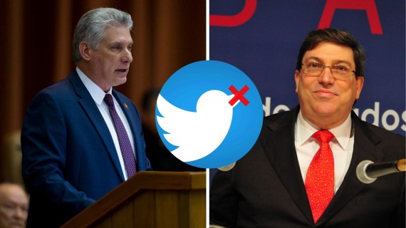 Miguel Díaz-Canel, Bruno Rodríguez y Twitter. Fotomontaje: ADN Cuba Miguel Díaz-Canel, Bruno Rodríguez y Twitter. Fotomontaje: ADN Cuba