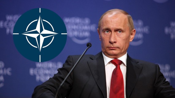 OTAN y Vladimir Putin. Fotomontaje: ADN Cuba OTAN y Vladimir Putin. Fotomontaje: ADN Cuba