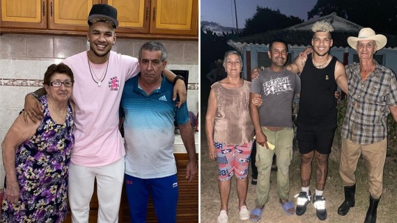 Regresa a Cuba hijo de Víctor Mesa que juega para Miami Marlins
