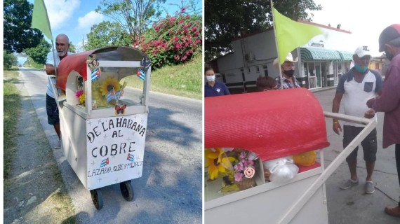 Omar, el "pagador de promesas". Fotos tomadas de Facebook