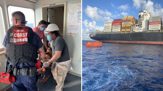 Rescatan a 19 balseros cubanos. Fotomontaje a partir de imágenes de cortesía de la Guardia Costera Rescatan a 19 balseros cubanos. Fotomontaje a partir de imágenes de cortesía de la Guardia Costera