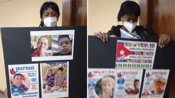 Llevan reclamos a Unicef de Barcelona por los menores presos del 11J Cuando llegaron a las oficinas no había ningún funcionario allí