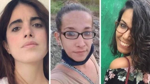 Carolina Barrero, Daniela Rojo y Camila Rodríguez, activistas detenidas Carolina Barrero, Daniela Rojo y Camila Rodríguez, activistas detenidas