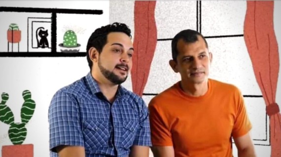 Adiel González Maimó y Lázaro González González, pareja homosexual censurada Adiel González Maimó y Lázaro González González, pareja homosexual censurada