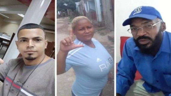 Adrián Góngora, Taimir García y Damián Hechavarría Adrián Góngora, Taimir García y Damián Hechavarría