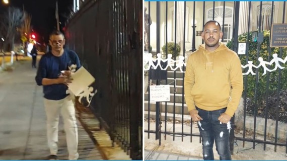 "Cuando el funcionario se da cuenta que lo estoy grabando se lanza para arriba de mí a tratar de quitarme el teléfono y me lanza una piedra que pude esquivar", agregó