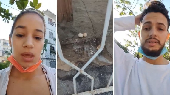 Familia de preso político Andy García denuncia acoso y vandalismo Tanto Roxana como su novio Jonathan López trabajan en una barbería privada y así amaneció el local este miércoles