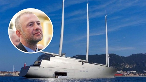 Andrey Melnichenko y yate. Fotomontaje: ADN América Andrey Melnichenko y yate. Fotomontaje: ADN América