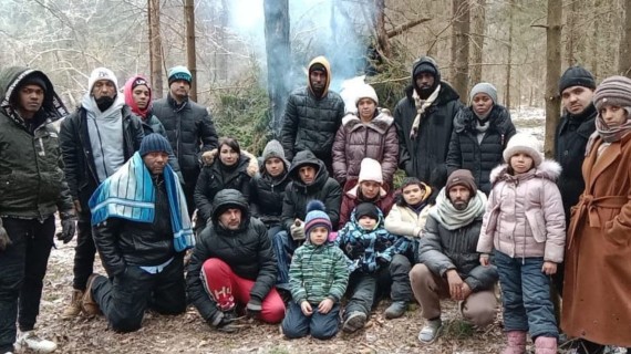 Régimen busca 'identificar' a cubanos en frontera de Polonia y Bielorrusia Cubanos en frontera de Polonia. Foto: DDC