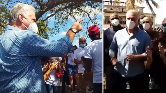 Díaz Canel baila rumba en Regla Díaz Canel baila rumba en Regla