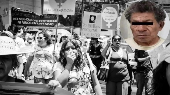 Marcha de mujeres contra la violencia y asesino serial. Foto: Collage de ADN Cuba con imagen de Flickr/ victorfotomx