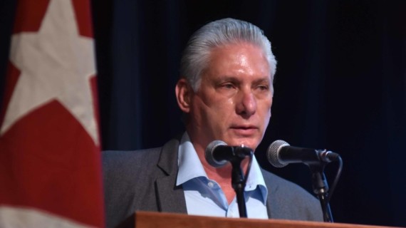 Miguel Díaz Canel da un discurso. Foto: ACN Miguel Díaz Canel da un discurso. Foto: ACN