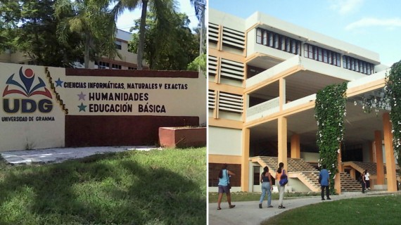 Universidad de Granma, en Cuba. Collage: ADN Cuba Universidad de Granma, en Cuba. Collage: ADN Cuba