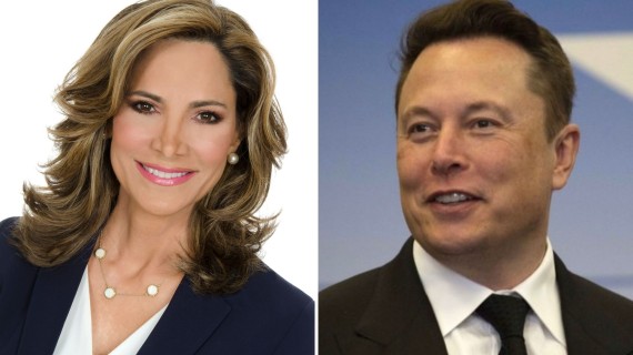 María Elvira Salazar y Elon Musk María Elvira Salazar y Elon Musk