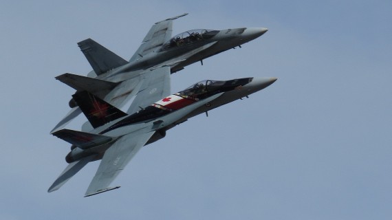 Canadian CF-18 Hornet fighter jets | Mike W./Wikimedia Commons Canadian CF-18 Hornet fighter jets | Mike W./Wikimedia Commons