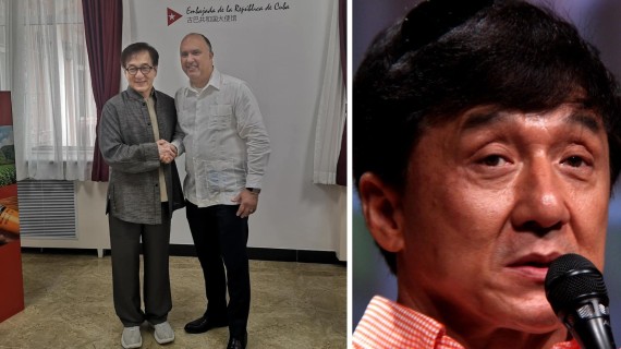 Actor Jackie Chan en Embajada de Cuba en China Actor Jackie Chan en Embajada de Cuba en China