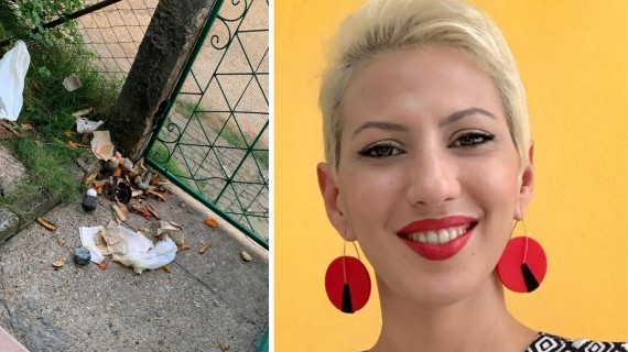 Vandalizan casa de activista Saily González Vandalizan casa de activista Saily González