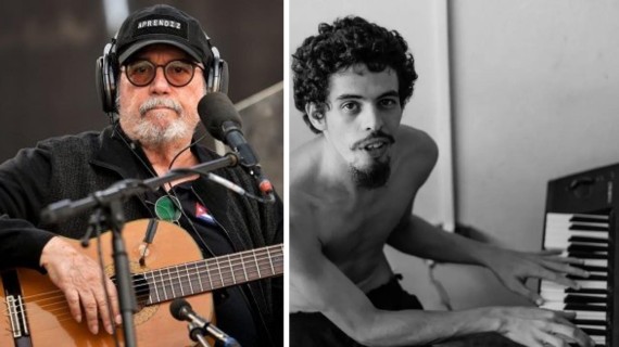 Silvio Rodríguez y Abel Lescay. Collage: ADN Cuba Silvio Rodríguez y Abel Lescay. Collage: ADN Cuba