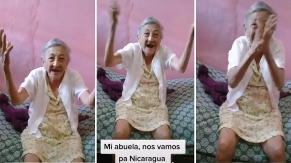Anciana hace reto: “Nos vamos pa' nicaragua” Anciana hace reto: “Nos vamos pa' nicaragua”