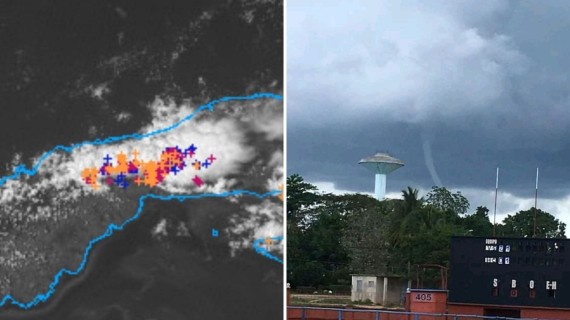 Reportan tromba en Artemisa El meteorólogo cubano Jorge Félix Hernández Capote confirmó que fue una tromba en la altura, pues según muestran las imágenes no llegó a tocar tierra