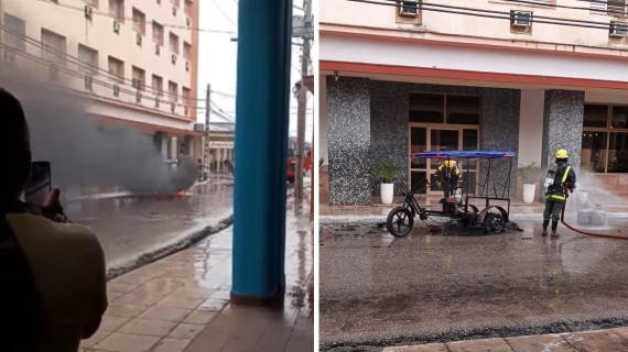 Se incendian balitas de gas en plena calle de Ciego de Ávila Se incendian balitas de gas en plena calle de Ciego de Ávila