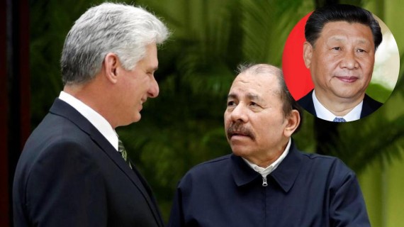 Presidentes autoritarios Díaz-Canel, Daniel Ortega y Xi Jinping. Fotomontaje: ADN Cuba Presidentes autoritarios Díaz-Canel, Daniel Ortega y Xi Jinping. Fotomontaje: ADN Cuba
