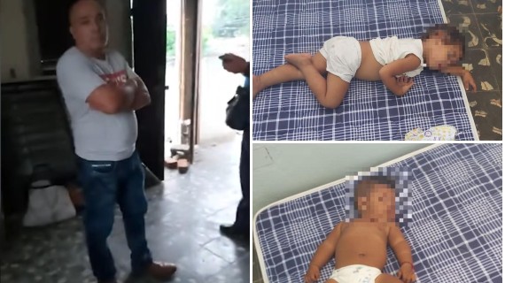 Momento del desalojo en el consultorio Momento del desalojo en el consultorio