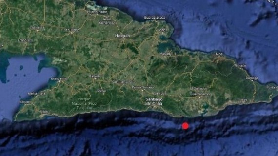 Epicentro ubicado a 32 kilómetros de Caimanera Epicentro ubicado a 32 kilómetros de Caimanera