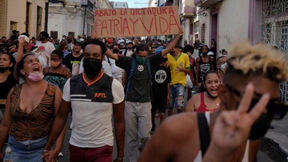 Protestas del 11J en La Habana Protestas del 11J en La Habana