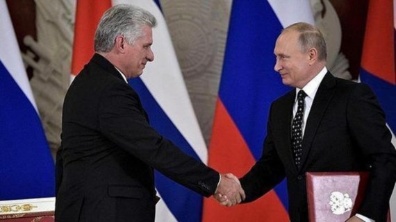 Presidente de Cuba Díaz Canel y Putin, aliados en política. Presidente de Cuba Díaz Canel y Putin, aliados en política.