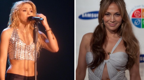 Shakira y JLo. Fotomontaje: ADN Cuba Shakira y JLo. Fotomontaje: ADN Cuba